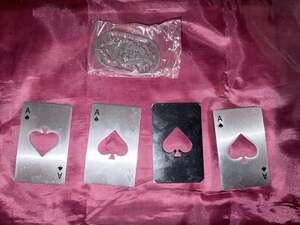 Ace of Spades Wallet Credit Card Bottle Opener and Poker Hand Card Protector